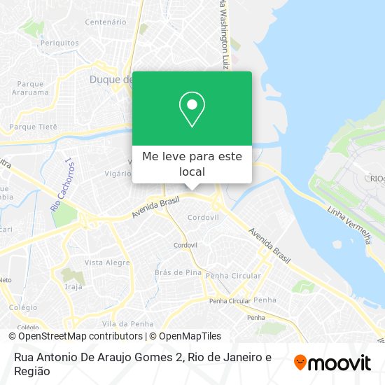 Rua Antonio De Araujo Gomes 2 mapa