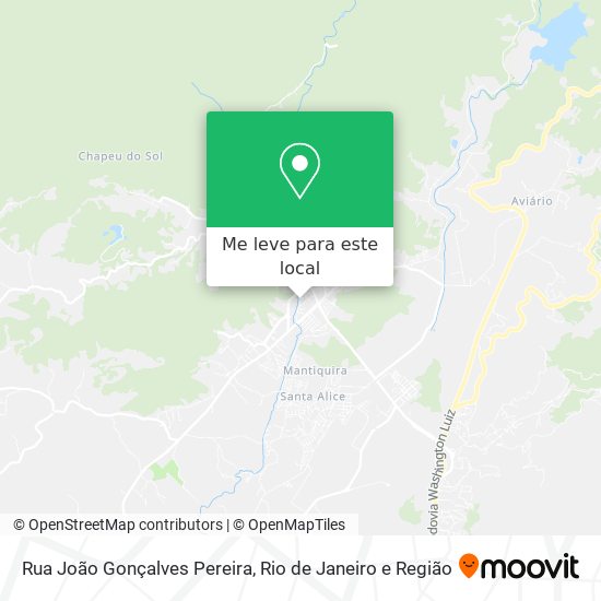 Rua João Gonçalves Pereira mapa