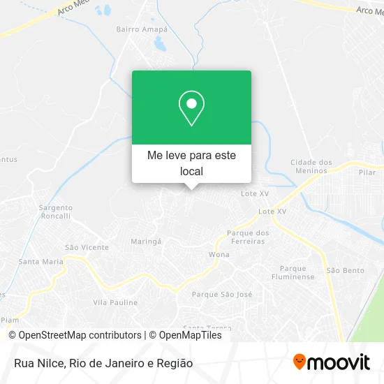 Rua Nilce mapa