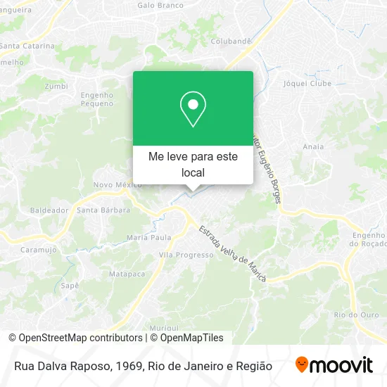 Rua Dalva Raposo, 1969 mapa