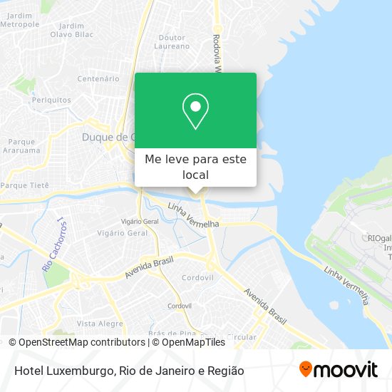 Hotel Luxemburgo mapa