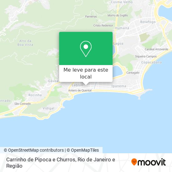 Carrinho de Pipoca e Churros mapa