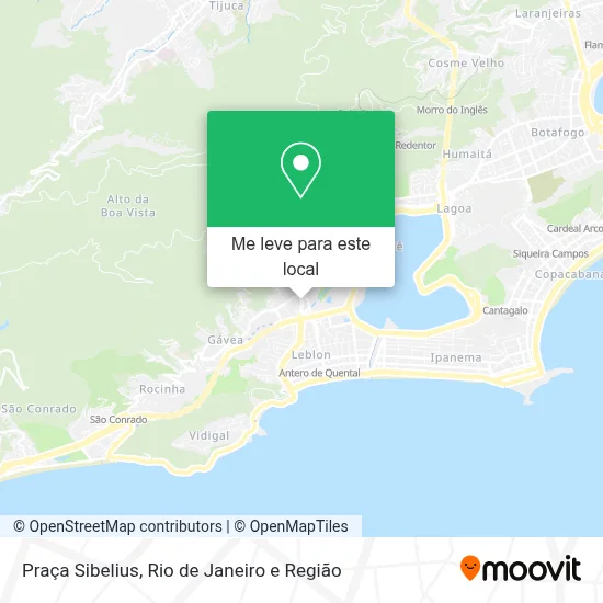 Praça Sibelius mapa