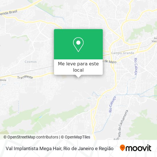 Val Implantista Mega Hair mapa