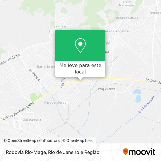 Rodovia Rio-Mage mapa