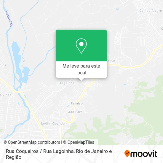 Rua Coqueiros / Rua Lagoinha mapa
