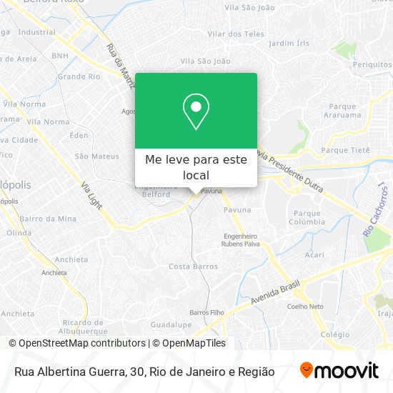 Rua Albertina Guerra, 30 mapa