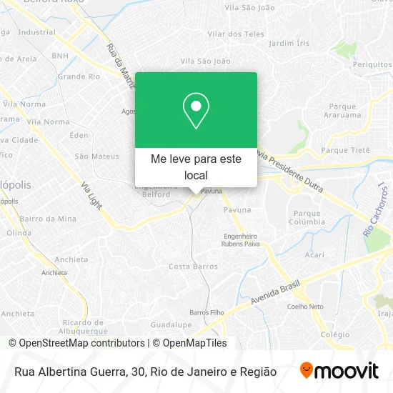 Rua Albertina Guerra, 30 mapa