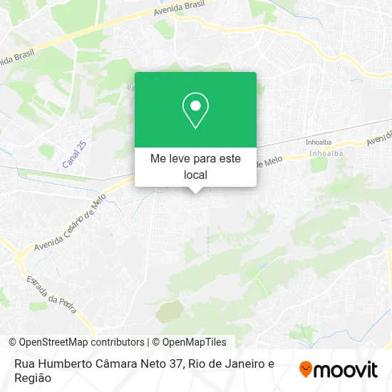 Rua Humberto Câmara Neto 37 mapa