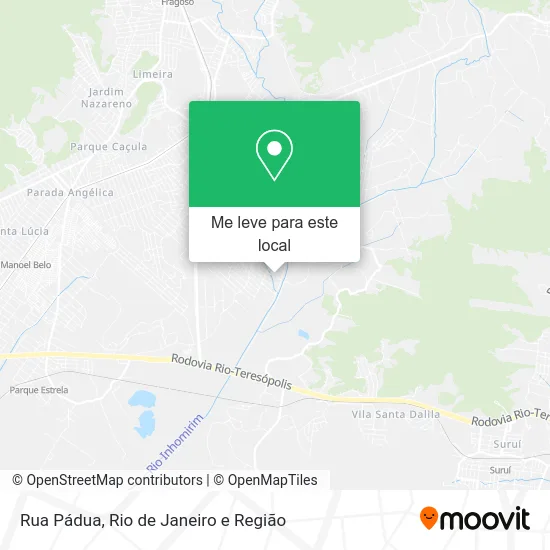 Rua Pádua mapa