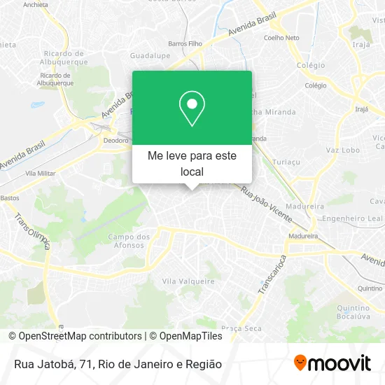 Rua Jatobá, 71 mapa