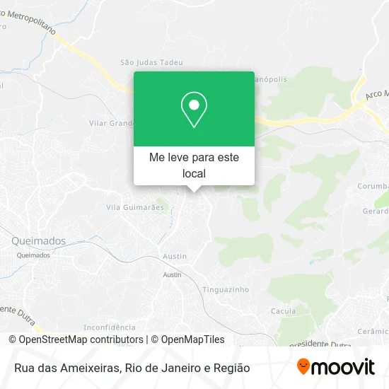 Rua das Ameixeiras mapa