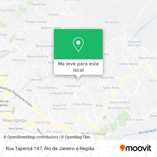 Rua Taperoá 147 mapa