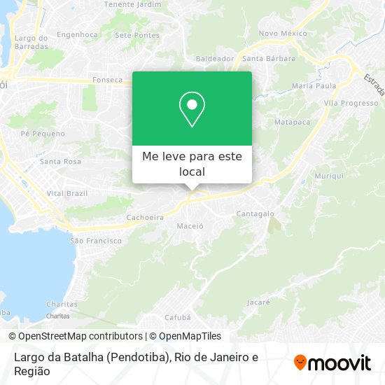 Largo da Batalha (Pendotiba) mapa