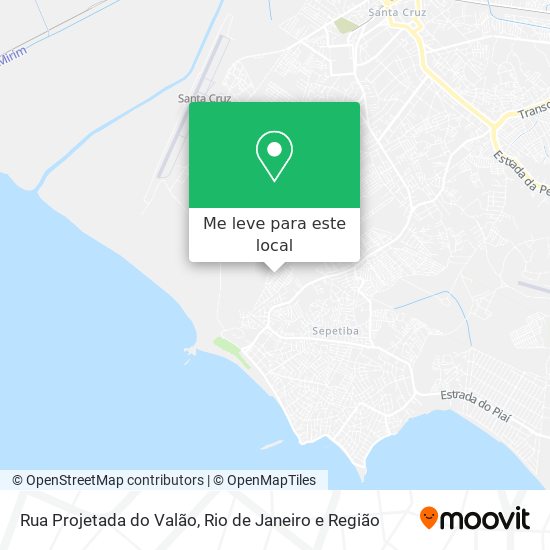 Rua Projetada do Valão mapa