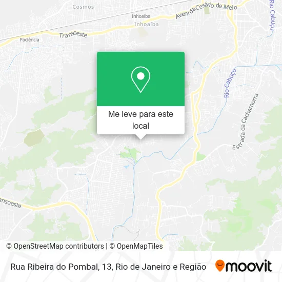 Rua Ribeira do Pombal, 13 mapa