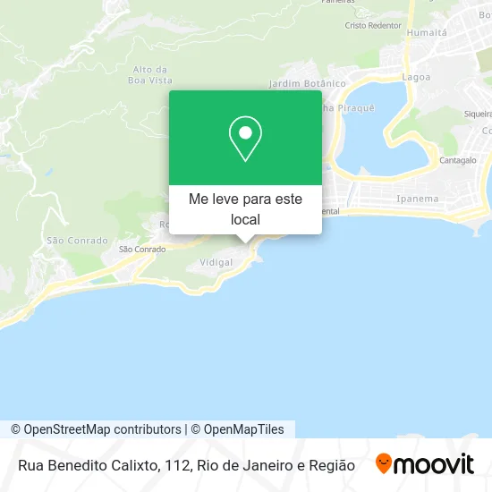 Rua Benedito Calixto, 112 mapa
