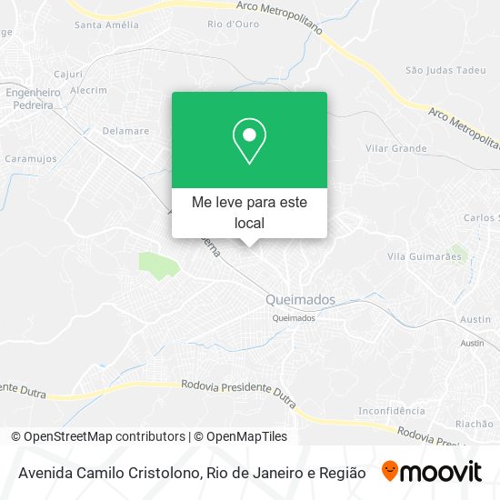 Avenida Camilo Cristolono mapa