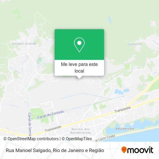 Rua Manoel Salgado mapa