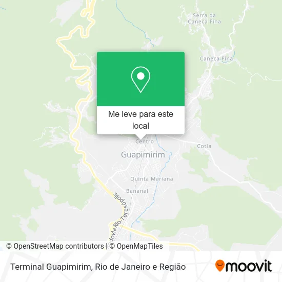 Terminal Guapimirim mapa