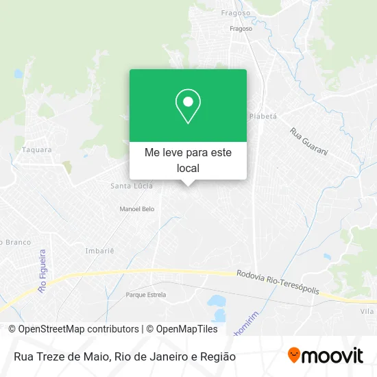 Rua Treze de Maio mapa