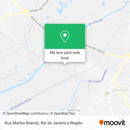 Rua Marlon Brando mapa