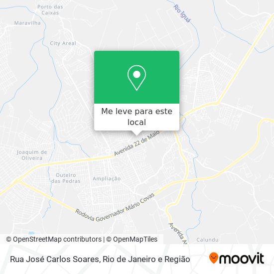 Rua José Carlos Soares mapa