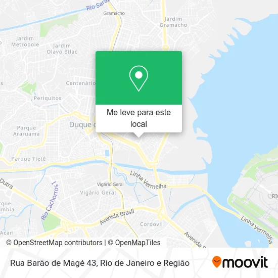 Rua Barão de Magé 43 mapa