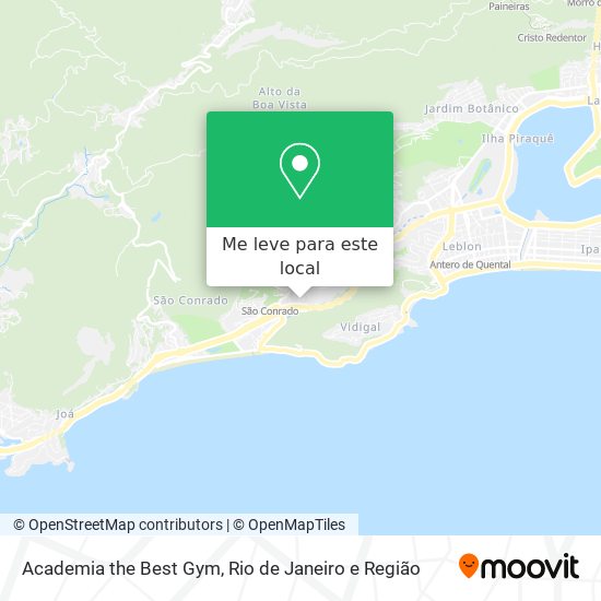 Academia the Best Gym mapa