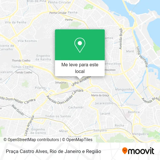 Praça Castro Alves mapa