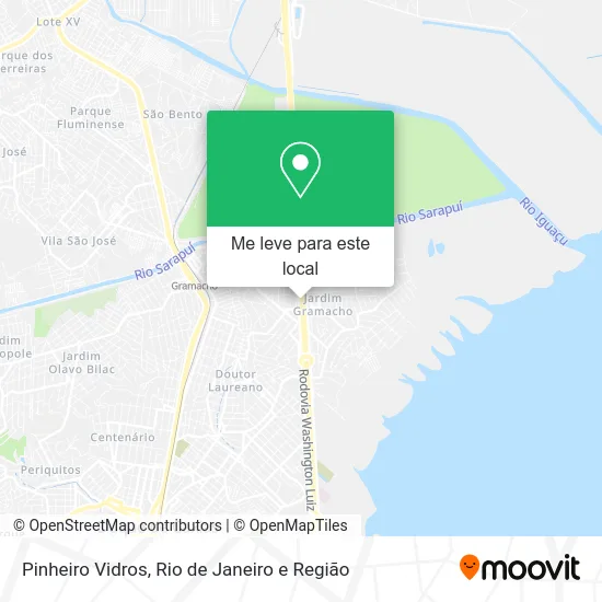 Pinheiro Vidros mapa