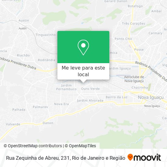 Rua Zequinha de Abreu, 231 mapa