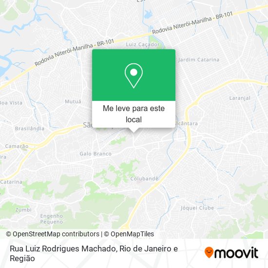 Rua Luiz Rodrigues Machado mapa