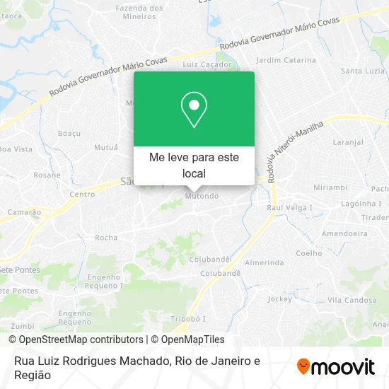 Rua Luiz Rodrigues Machado mapa