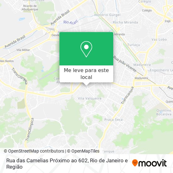 Rua das Camelias Próximo ao 602 mapa