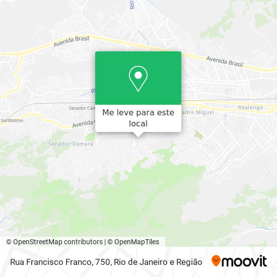 Rua Francisco Franco, 750 mapa