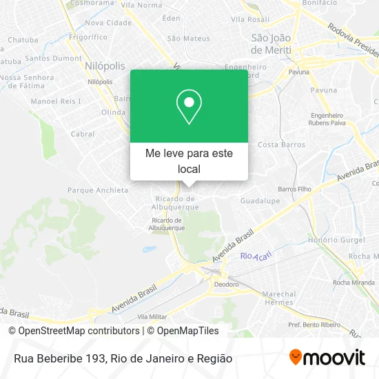 Rua Beberibe 193 mapa