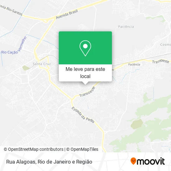 Rua Alagoas mapa