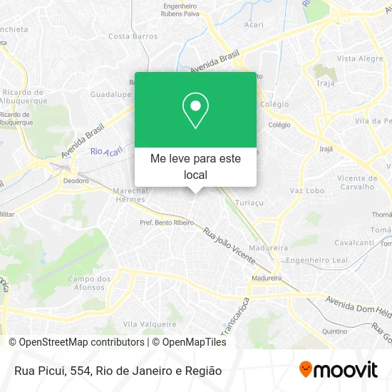Rua Picui, 554 mapa