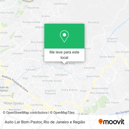 Asilo Lar Bom Pastor mapa