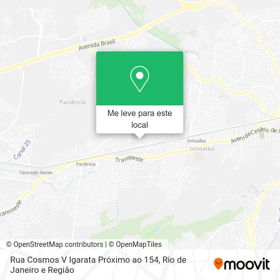 Rua Cosmos V Igarata Próximo ao 154 mapa