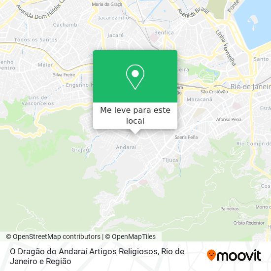 O Dragão do Andaraí Artigos Religiosos mapa