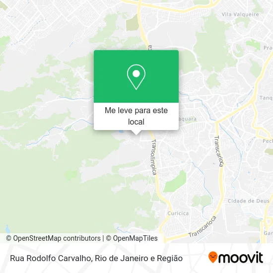 Rua Rodolfo Carvalho mapa