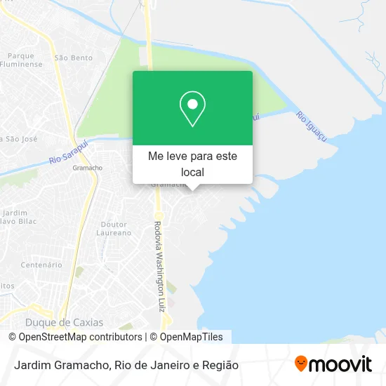 Jardim Gramacho mapa