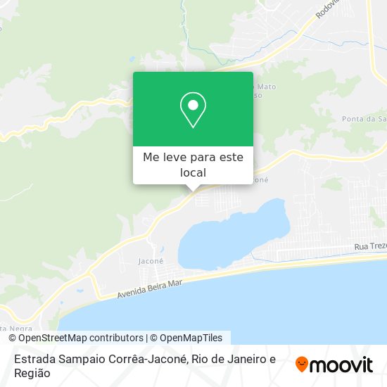 Estrada Sampaio Corrêa-Jaconé mapa