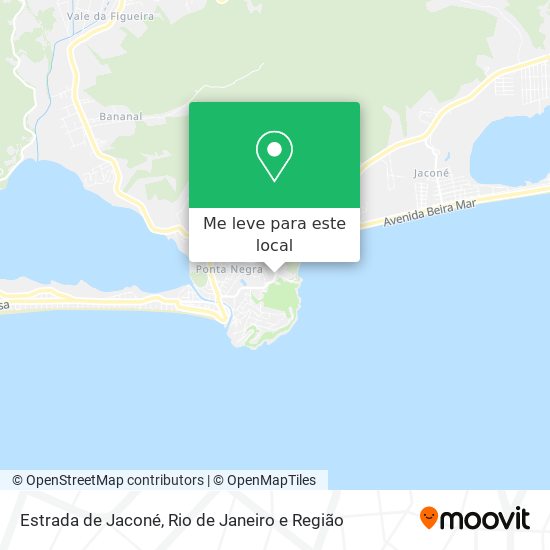 Estrada de Jaconé mapa