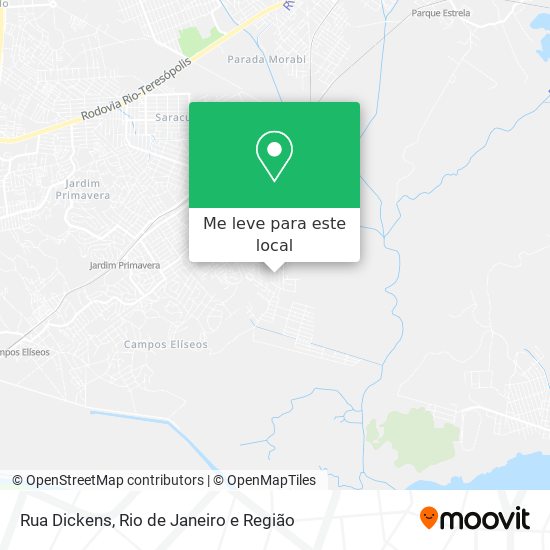 Rua Dickens mapa