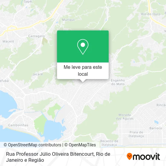 Rua Professor Júlio Oliveira Bitencourt mapa