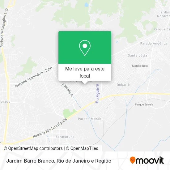 Jardim Barro Branco mapa