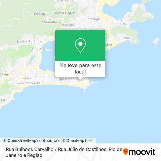 Rua Bulhões Carvalho / Rua Júlio de Castilhos mapa